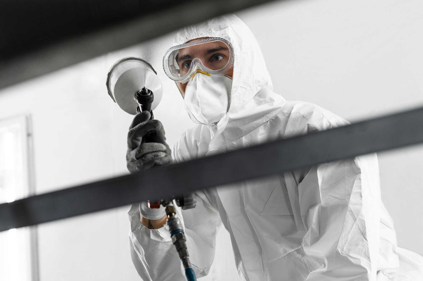 Close inspection of water intrusion damage at a San Diego property